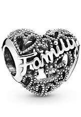 stunning family heart Pandora baby charm